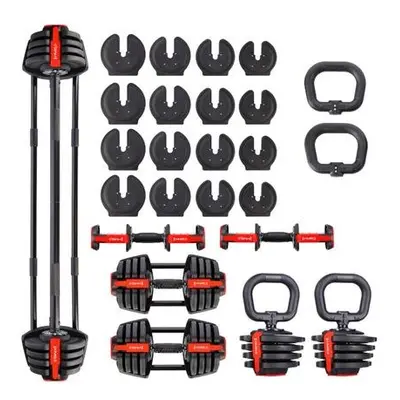 HMS Jednoruční / obouruční variabilní činka SGR18 PRO SET 3v1 40 kg