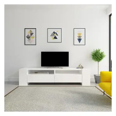 Hanah Home TV Stand Sosruko - White White