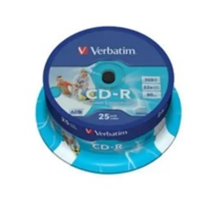 VERBATIM CD-R80 700MB/ 52x/ printable/ 25pack/ spindle, 43439