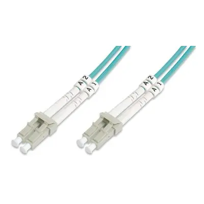 Digitus Fiber Optic Patch Cord, LC to LC Multimode 50/125 a, Duplex Length 20m, Class OM3