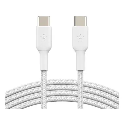 Belkin USB-C na USB-C kabel, 2m, bílý - odolný