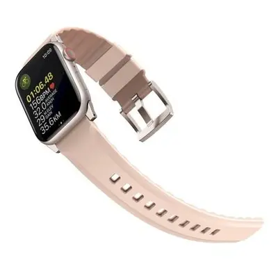 UNIQ Linus AiroSoft silikonový řemínek Apple Watch 41/40/38mm růžový