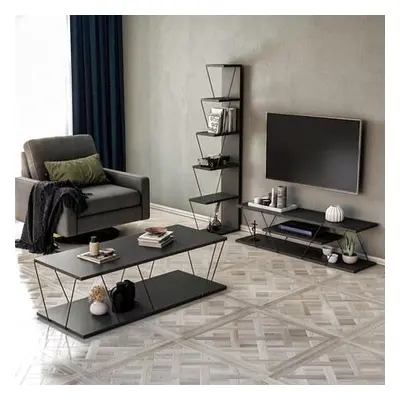 Hanah Home Living Room Furniture Set Epsilon - Anthracite