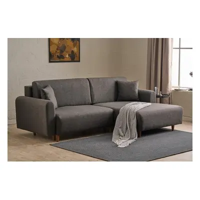 Atelier del Sofa Corner Sofa-Bed Mane Right - Anthracite Anthracite