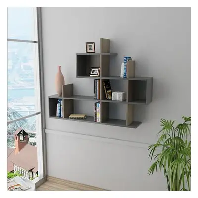 Hanah Home Wall Shelf Lagomood Enky - Anthracite, Walnut