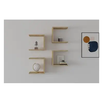 Hanah Home Wall Shelf Base - Sapphire Oak Sapphire Oak