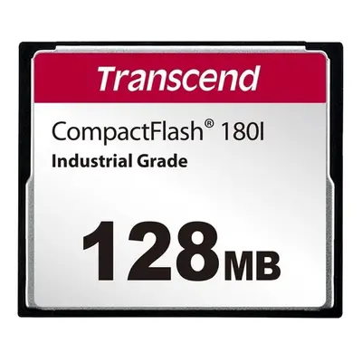 Transcend 128MB INDUSTRIAL TEMP CF180I CF CARD, (MLC) paměťová karta (SLC mode), 85MB/s R, 70MB/