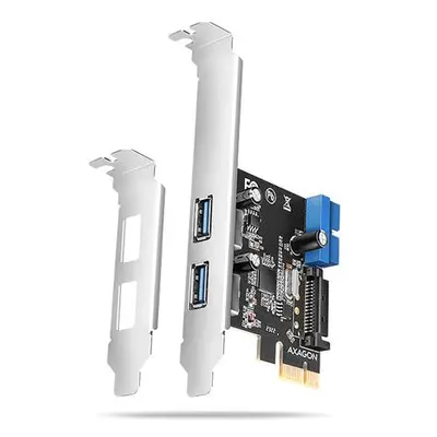 AXAGON PCEU-232RS, PCIe řadič, 2+2x USB 5Gbps port, SATA napájení, Renesas PD720201, SP & LP, PC