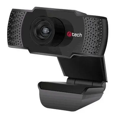 Webkamera C-TECH CAM-07HD, 720P, mikrofon, černá, CAM-07HD