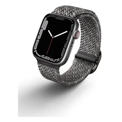 UNIQ Aspen Designer Edition řemínek pro Apple Watch 45/44/42mm Pebble Grey