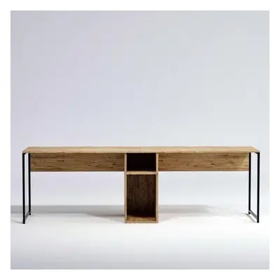 Hanah Home Study Desk İkili Çalışma Masası L196 Oak