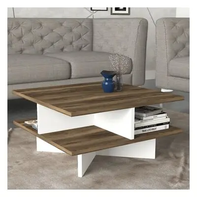 Hanah Home Coffee Table Hamton - Walnut, White