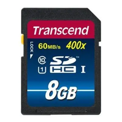 Transcend 8GB SDHC (Class10) UHS-I 400X (Premium) paměťová karta