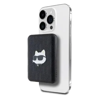 Karl Lagerfeld Embossed Choupette Head MagSafe Powerbanka 5000mAh černá