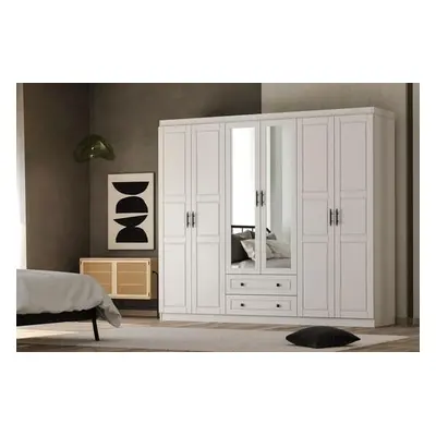 Hanah Home Wardrobe Bahar 606 - White White