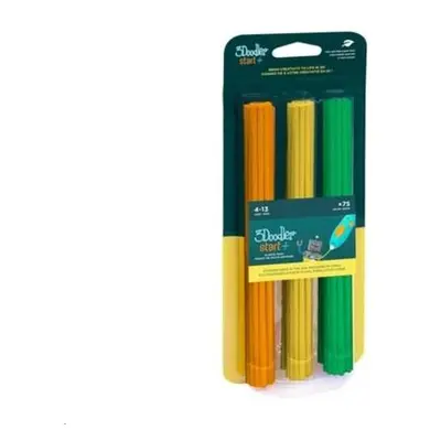 3Doodler náplň ECO-PCL pro 3D pero Start+ 75ks - oranžová, žlutá, zelená, 3DS-ECO-MIX2-75