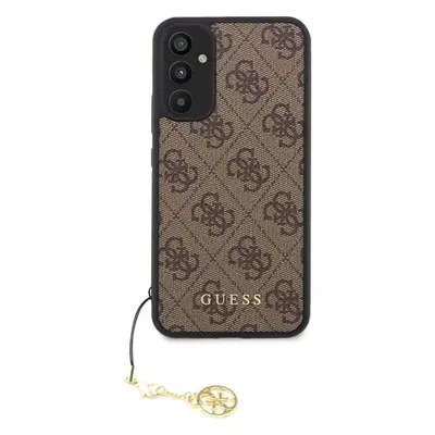 Guess 4G Charms Zadní Kryt pro Samsung Galaxy A34 5G Brown