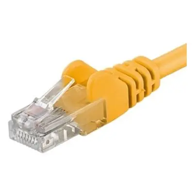 PremiumCord sputp015Y Patch, UTP RJ45-RJ45 level 5e, 1,5m, žlutý