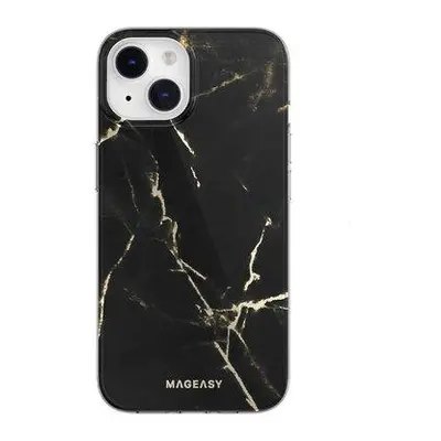 SwitchEasy kryt Marble Case pre iPhone 14 - Pearl Black