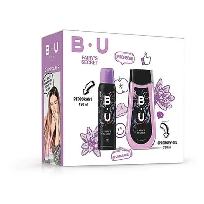 B.U. Fairy Secret sprchový gel 250 ml + deospray 150 ml dárková sada