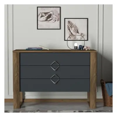 Hanah Home Dresser Bumerang - Walnut, Anthracite