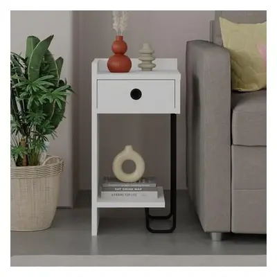 Hanah Home Nightstand Sirius Left - White v2 White