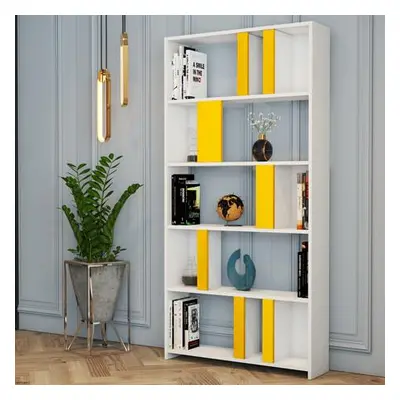 Hanah Home Bookshelf Lima - White, Yellow