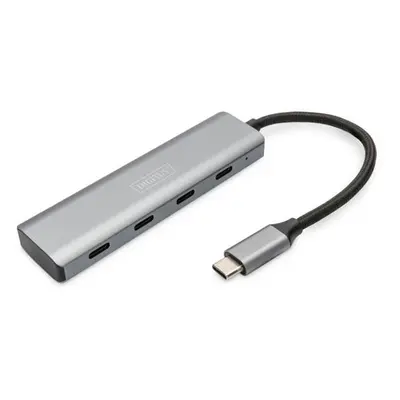 DIGITUS 4portový USB-C HUB 4x USB-C 3.1 Gen1, 5Gbps, DA-70246