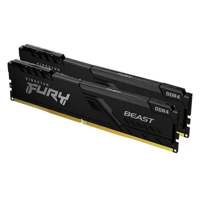 Kingston FURY Beast DDR4 64GB (Kit 2x32GB) 2666MHz DIMM CL16 černá, KF426C16BBK2/64