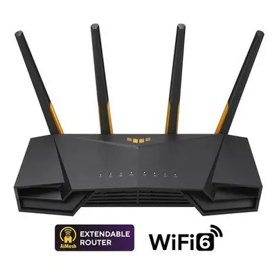 WiFi router Asus TUF-AX3000 V2 WiFi 6, 4x GLan, 1x GWan, USB, 2,4/5GHz, AiMesh, 90IG0790-MO3B00