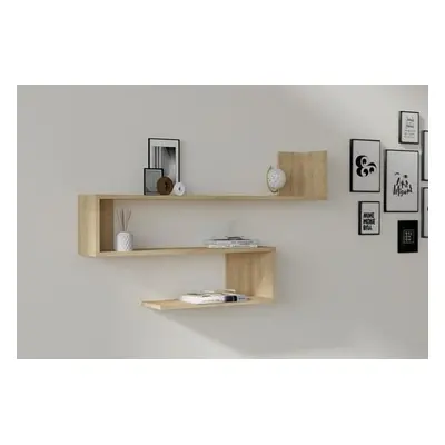 Hanah Home Wall Shelf Penne - Sapphire Oak Sapphire Oak