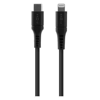 Fixed FIXDLS-CL12-BK Liquid silicone USB-C / Lightning, 1,2m, černý