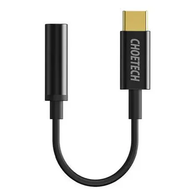 Adapter Choetech AUX003 USB-C to 3.5mm Audio Jack Adapter (black),