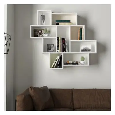 Hanah Home Wall Shelf Parola - White White