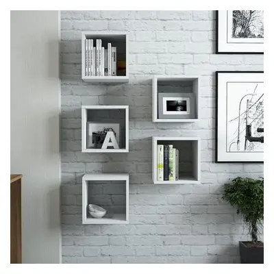 Hanah Home Wall Shelf Box - White White