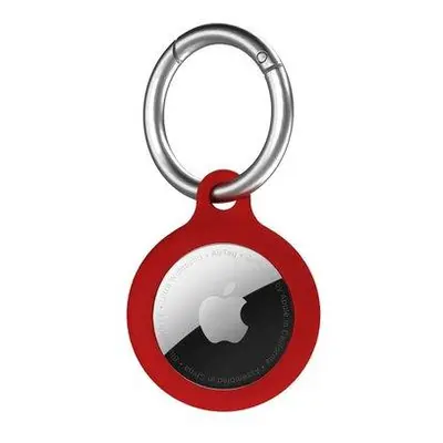 Next One puzdro Secure Silicone Key Clip pre Apple AirTag - Red