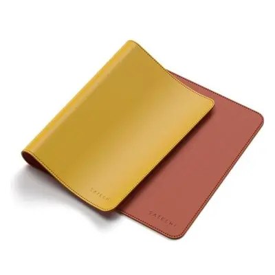 Satechi Eco Leather Dual Sided Deskmate - Yellow/Orange, ST-LDMYO