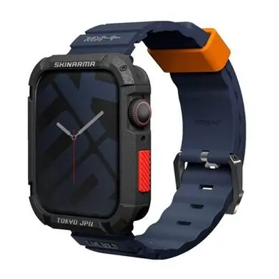 SKINARMA Shokku řemínek Apple Watch 45/44/42 mm modrý