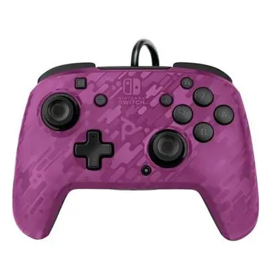 PDP Faceoff Deluxe+ Audio Controller Camo Purple (Switch)