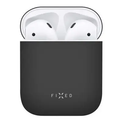 Ultratenké silikonové pouzdro FIXED Silky pro Apple Airpods, černé