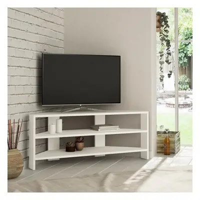 Hanah Home TV Stand Thales Corner - White White