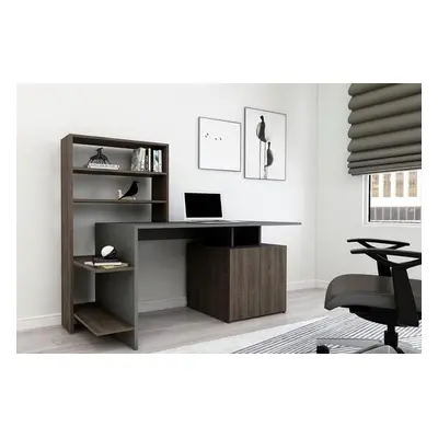 Hanah Home Study Desk Melis - Walnut, Anthracite