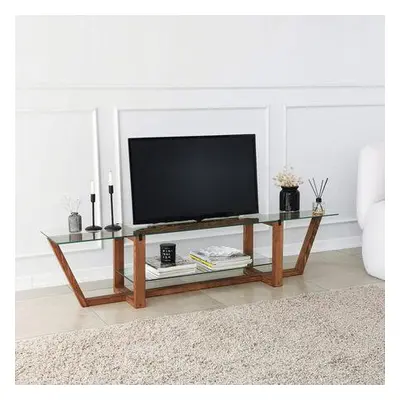 Hanah Home TV Stand Amalfi - Walnut Walnut