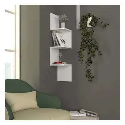 Hanah Home Wall Shelf Corner - White White