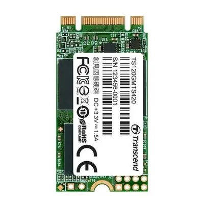 TRANSCEND MTS420S 120GB SSD disk M.2 2242, SATA III (3D TLC), 500MB/s R, 350MB/s W, TS120GMTS420