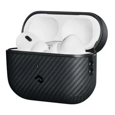 Pitaka MagEZ Case ochranný kryt Airpods Pro/Pro 2 černý/šedý