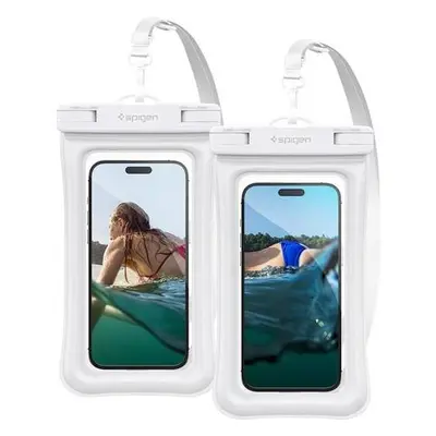 Spigen Aqua Shield Floating voděodolné pouzdro A610 2 Pack bílé