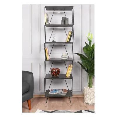 Hanah Home Bookshelf Balaban - Anthracite Anthracite