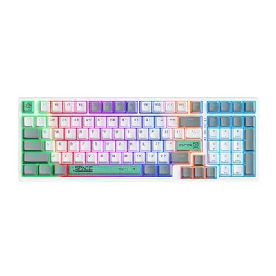 ONIKUMA G38 98 Keys USB Wired Mechanical Keyboard White,