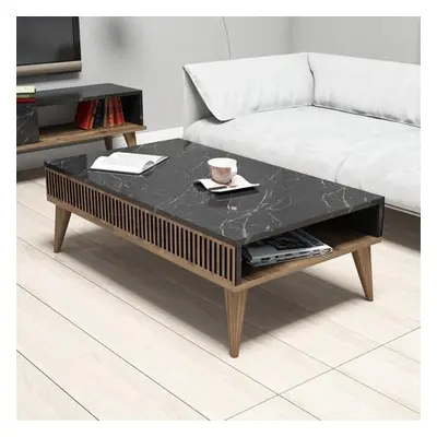 Hanah Home Coffee Table Milan - Walnut, Black